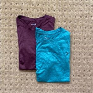 Old Navy Active Athletic Shirts—maroon, turquoise
